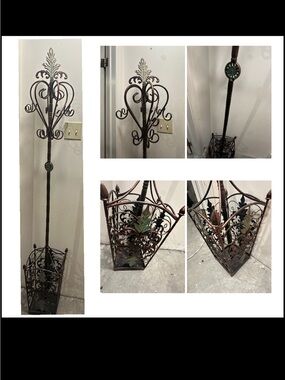 Metal antique coat rack